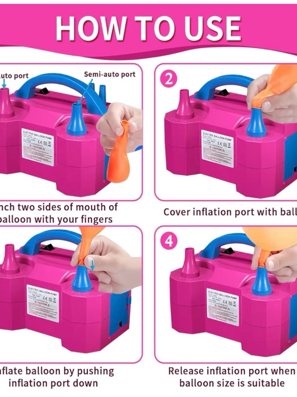 Electric Balloon Pump, new - Picture 4 of 7